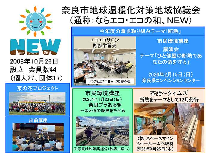 奈良市地球温暖化対策地域協議会（NEW）