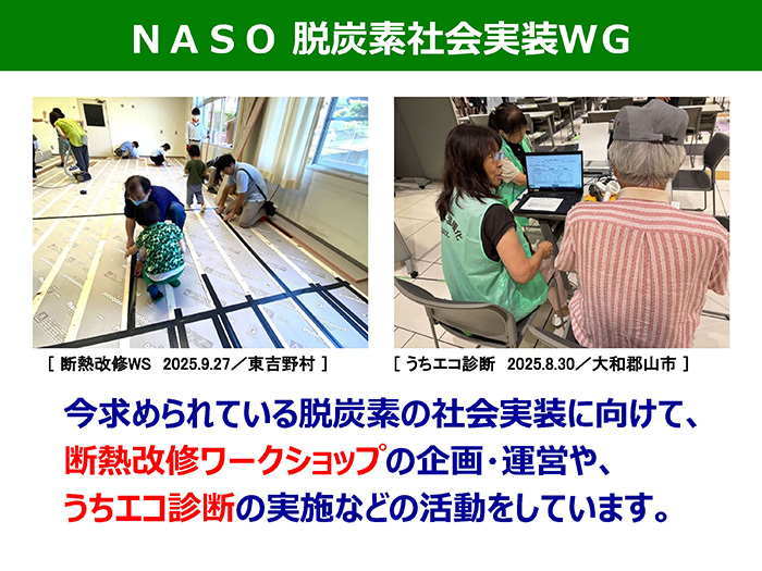 NASO 脱炭素社会実装ワーキンググループ